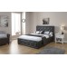 Hollywood 4FT6 Double Bed 135cm Bedframe Gas Lift Black