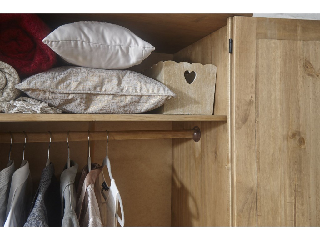 Inca Mexican 3 Piece Set 2 Door Wardrobe 3 Drawer Chest Bedside
