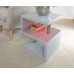 Polar High Gloss LED Side Table Grey