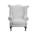 Chesterfield 100% Genuine Leather Queen Anne Chair Collection