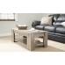 Julie Lift Up Coffee Table in Light Wood Grain Walnut 