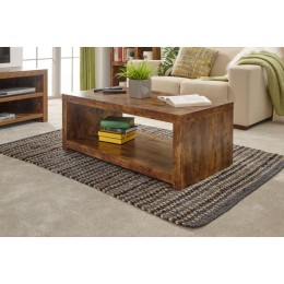 Traditional Chunky Mango Jakarta Shelf Coffee Table