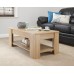 Julie Lift Up Top Coffee Table In Oak Quality Finish
