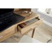 Extendable Regis Modern Storage Oak Table