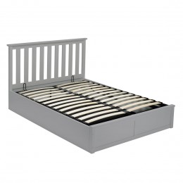 Oxford Grey Under Bed Storage 4FT6 Double Bed Grey