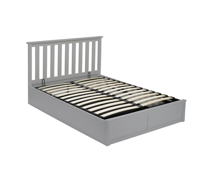 Oxford Grey Under Bed Storage 4FT6 Double Bed Grey