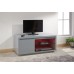 Polar Living Room High Gloss LED TV Unit Grey