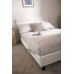 White Faux Leather 4FT6 Double 135cm Bed in A Box