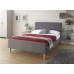 Grey Ashbourne 4FT6 Double 135cm Hopsack Fabric Bedstead