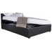 4FT6 Double Side Lift Ottoman Bed 135cm Bed Frame Black