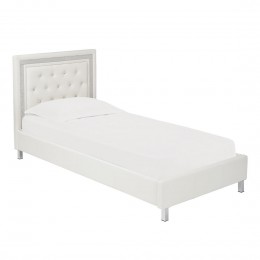 Crystalle 3FT Single Bed White