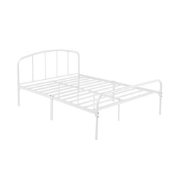 Milton White Stylish Compact 4FT6 Double Bed White