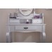 Lumberton Dresser   Stool Dressing Table Silver