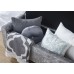 Verona Ottoman Bench Grey Crushed Velvet