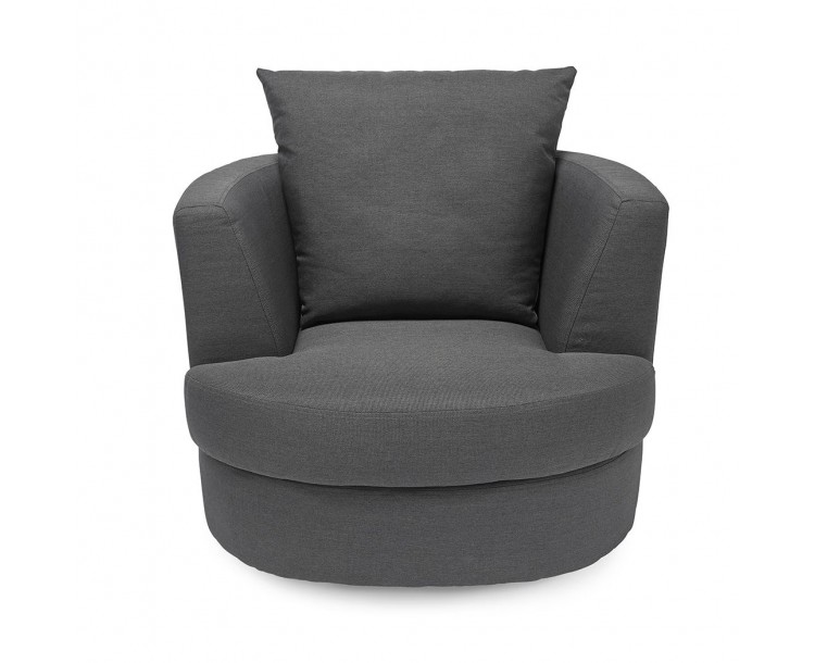Bliss Small Swivel Chair Grey
