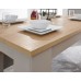 Contemporary Grey Lancaster Dining Table Set with Oak Top