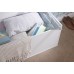 Panama Ottoman Storage Box White