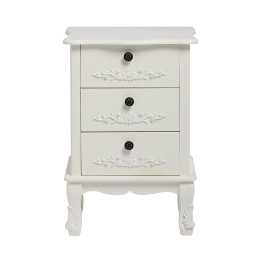 Antoinette 3 Drawer Chest White