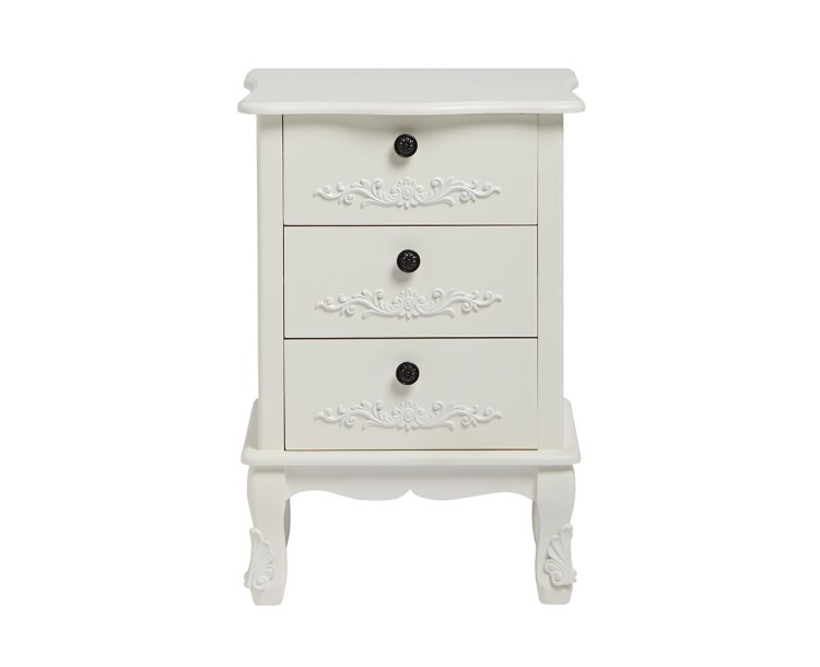 Antoinette 3 Drawer Chest White