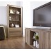 Canyon Grey Oak 2 Drawer And 3 Shelves Tall Bookcase Living Room Furniture