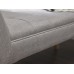 Milan Upholstered Bench Grey Hopsack