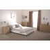 White Faux Leather 4FT6 Double 135cm Bed in A Box