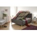 Ashbourne 4FT6 Double 135cm Ottoman Dark Grey Lift Up Storage Bed