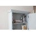 Modern MDF Colonial Grey Mirrored Cabinet with Shelf Bathroom Unit