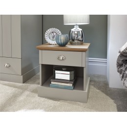 Kendal Grey Bedroom 1 Drawer Bedside