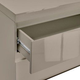 Puro Stone High Gloss 2 Drawer Bedside