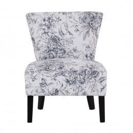 Austen Floral Linen Type Fabric Chair