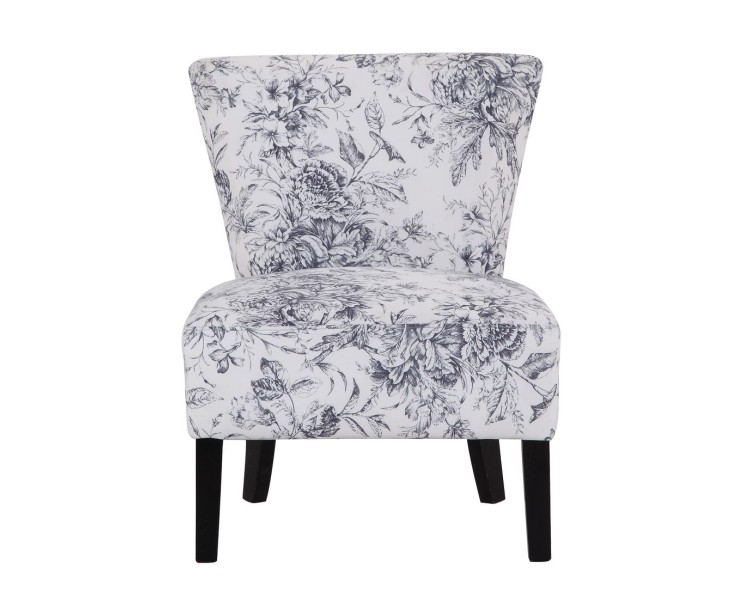 Austen Floral Linen Type Fabric Chair