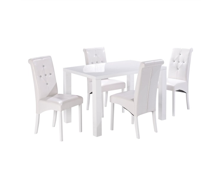 Monroe PUro Medium Dining Table White