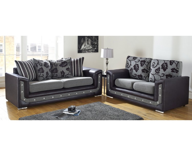 Crystal Amalfi 3+2 Seat Deep Fill Fabric Living Room Sofas