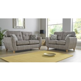 Maya Grey 3+2 Seat Deep Fill Fabric Living Room Sofas