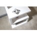 Contemporary White High Gloss Polar LED Lamp Table