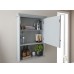 Modern MDF Colonial Grey Mirrored Cabinet with Shelf Bathroom Unit