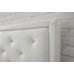 White Hollywood Faux Leather 3FT Single 90cm Ottoman End Lift Up Bed Frame