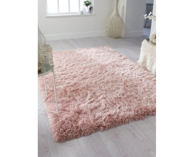 Shaggy Blush Pink Soft Dazzle Rug
