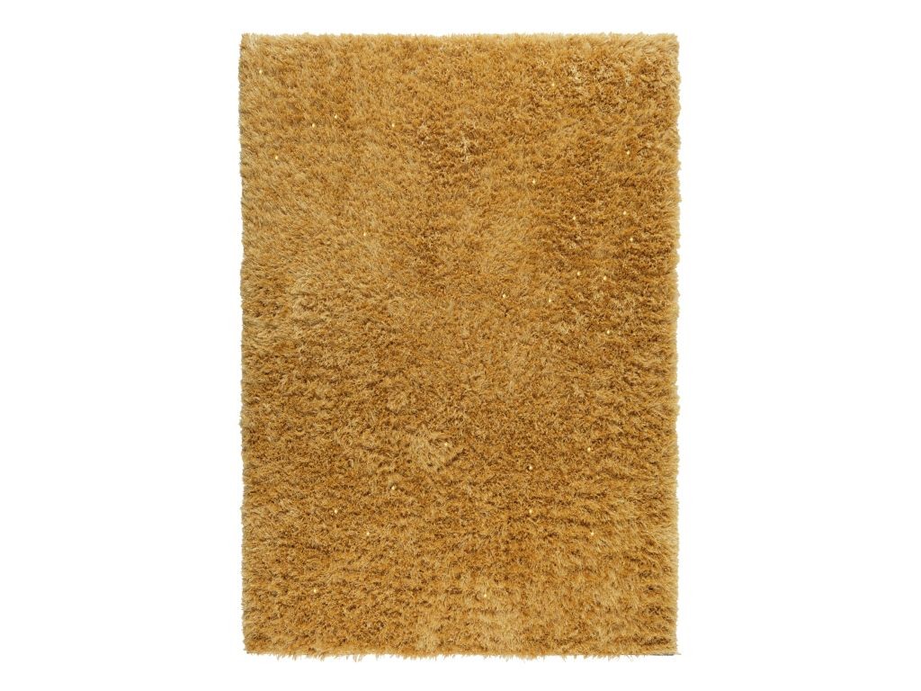 Soft Shaggy Dazzle Ochre Rug