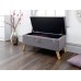 Minstrel Storage Ottoman Large Grey