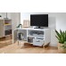 Delta Small TV Unit White/Grey Multi