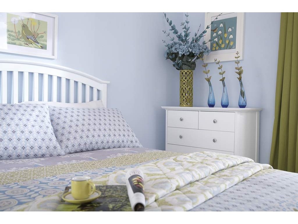 Madrid white ottoman bed discount
