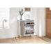 Delta Shoe Cabinet White/Grey Multi