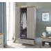 Kendal 2 Door 1 Drawer Wardrobe Grey