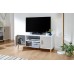 Delta Large TV Unit White/Grey Multi