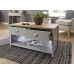 Lancaster 2 Drawer Coffee Table Grey