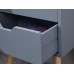 Nyborg Single 2 Drawer Bedside Dark Grey