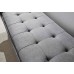 Milan Upholstered Bench Dark Grey Hopsack