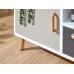 Delta Small TV Unit White/Grey Multi